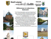 Tablet Screenshot of luetzschena-stahmeln.de